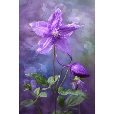 Violet Flower Canvas
